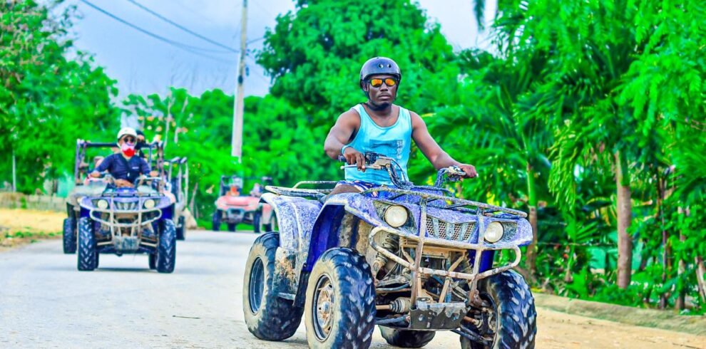 Guided ATV tour exploring rugged terrain and scenic vistas