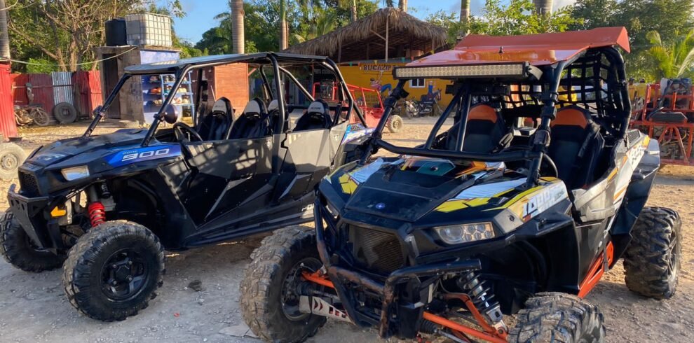 Off-road buggy adventure through Dominican jungle and beaches.